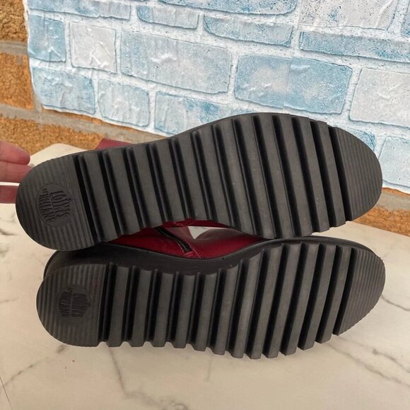 LOINTS OF HOLLAND LOTTUM RED/burgendy suede + smoothleather boots size 42/11.5 - Picture 9 of 14